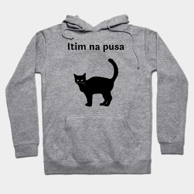 Itim na pusa Hoodie by CatheBelan